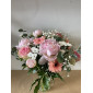 Bouquet longues tiges rose
